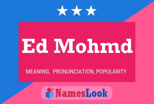 ملصق اسم Ed Mohmd