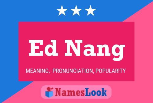 ملصق اسم Ed Nang