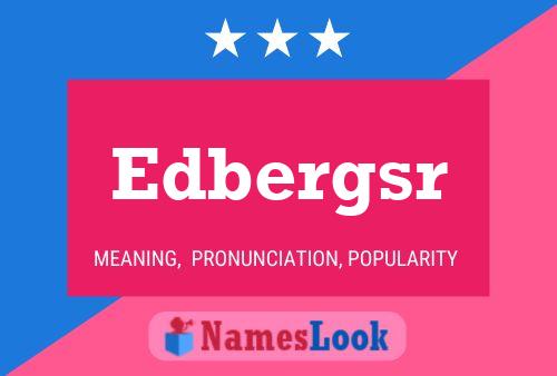 ملصق اسم Edbergsr