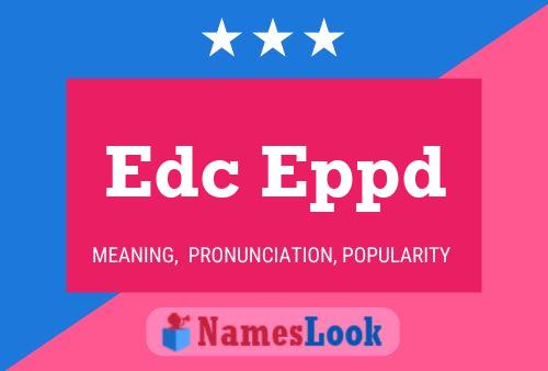 ملصق اسم Edc Eppd