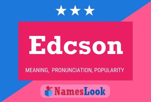 ملصق اسم Edcson