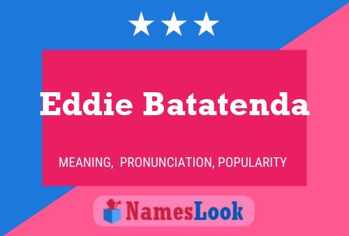 ملصق اسم Eddie Batatenda