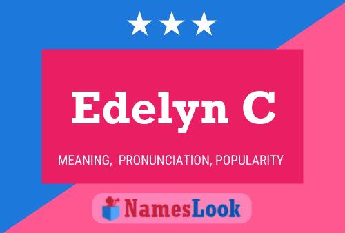 ملصق اسم Edelyn C