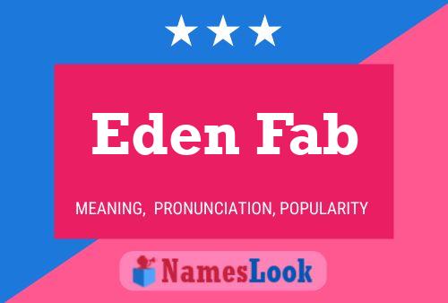 ملصق اسم Eden Fab