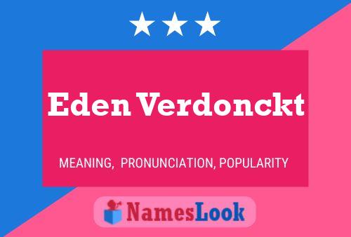 ملصق اسم Eden Verdonckt