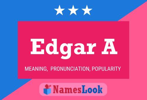 ملصق اسم Edgar A