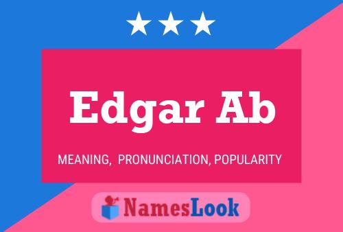 ملصق اسم Edgar Ab