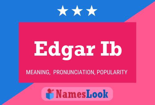 ملصق اسم Edgar Ib