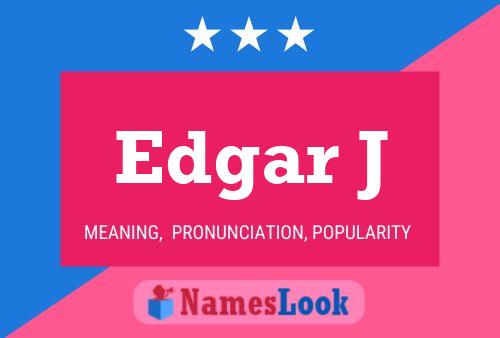 ملصق اسم Edgar J