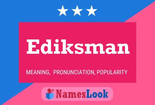 ملصق اسم Ediksman