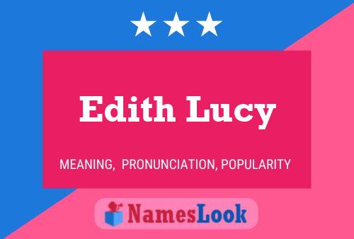 ملصق اسم Edith Lucy