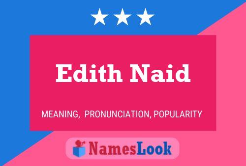 ملصق اسم Edith Naid