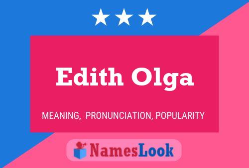 ملصق اسم Edith Olga