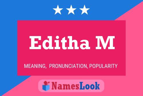 ملصق اسم Editha M