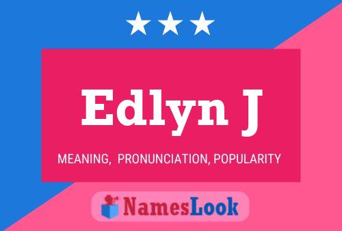 ملصق اسم Edlyn J