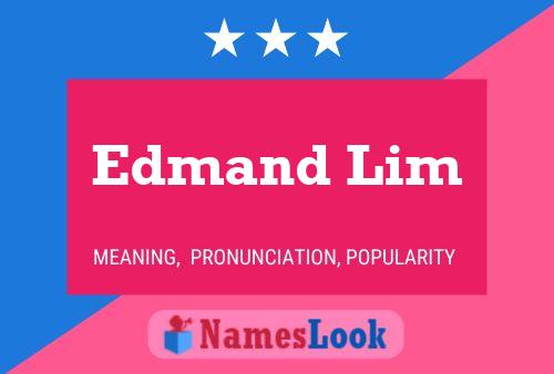 ملصق اسم Edmand Lim