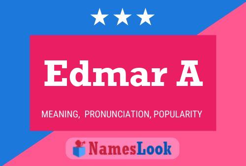 ملصق اسم Edmar A