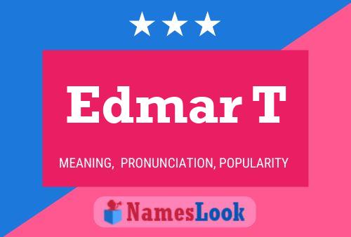 ملصق اسم Edmar T