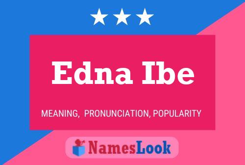 ملصق اسم Edna Ibe