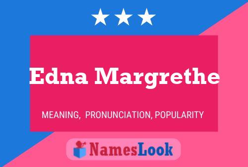 ملصق اسم Edna Margrethe