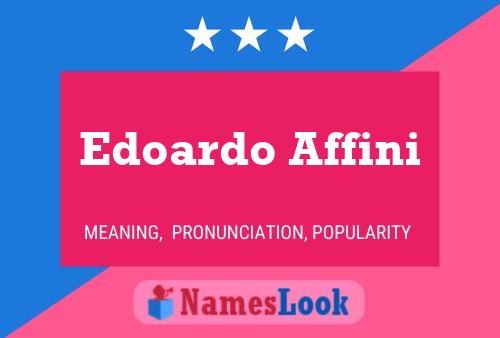 ملصق اسم Edoardo Affini