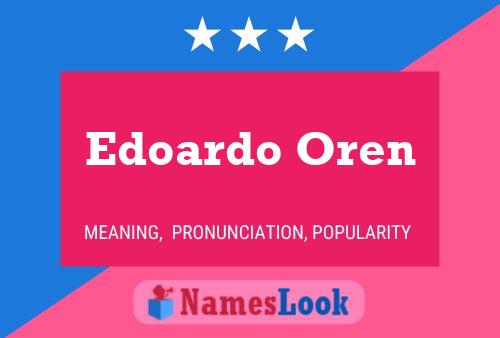 ملصق اسم Edoardo Oren