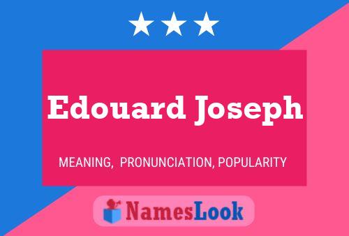 ملصق اسم Edouard Joseph