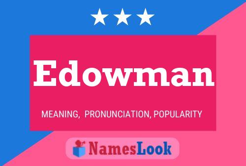 ملصق اسم Edowman