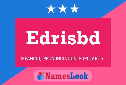 ملصق اسم Edrisbd