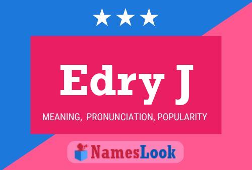 ملصق اسم Edry J