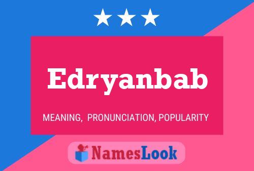 ملصق اسم Edryanbab