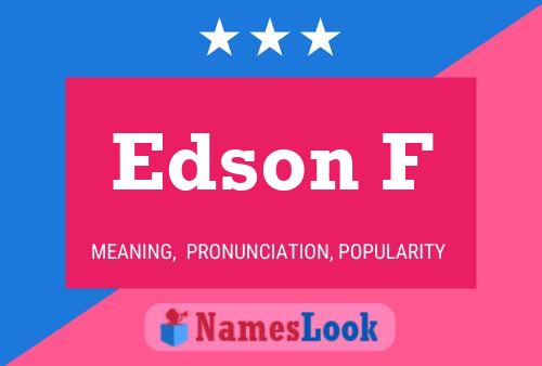 ملصق اسم Edson F