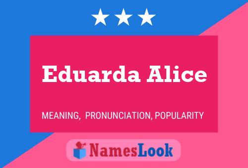 ملصق اسم Eduarda Alice