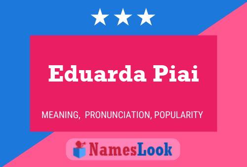 ملصق اسم Eduarda Piai