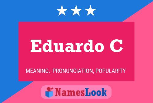 ملصق اسم Eduardo C