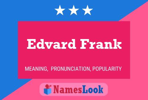 ملصق اسم Edvard Frank