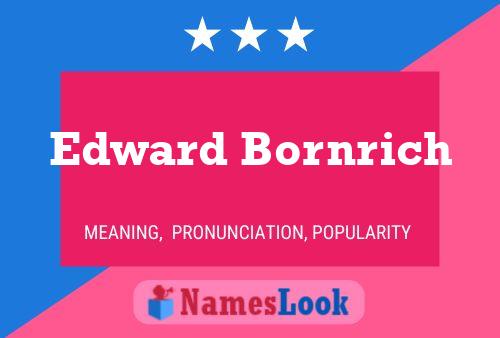 ملصق اسم Edward Bornrich