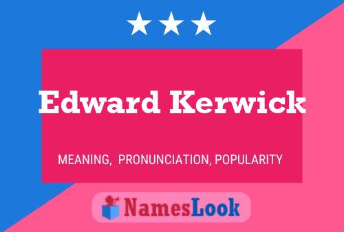 ملصق اسم Edward Kerwick