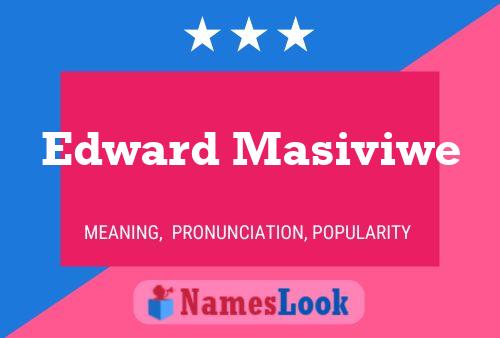 ملصق اسم Edward Masiviwe