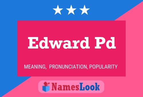 ملصق اسم Edward Pd