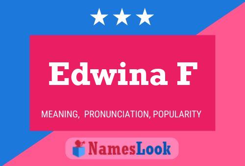 ملصق اسم Edwina F