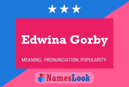 ملصق اسم Edwina Gorby