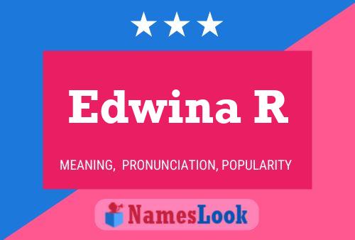 ملصق اسم Edwina R