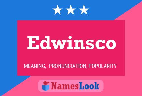 ملصق اسم Edwinsco