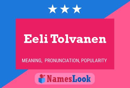 ملصق اسم Eeli Tolvanen