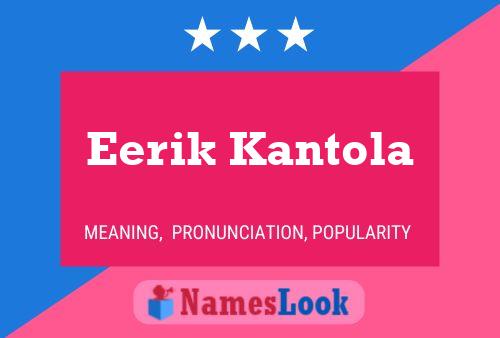 ملصق اسم Eerik Kantola