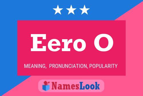 ملصق اسم Eero O