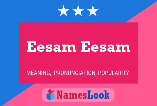 ملصق اسم Eesam Eesam