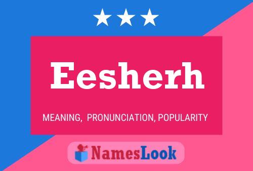 ملصق اسم Eesherh