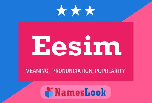 ملصق اسم Eesim